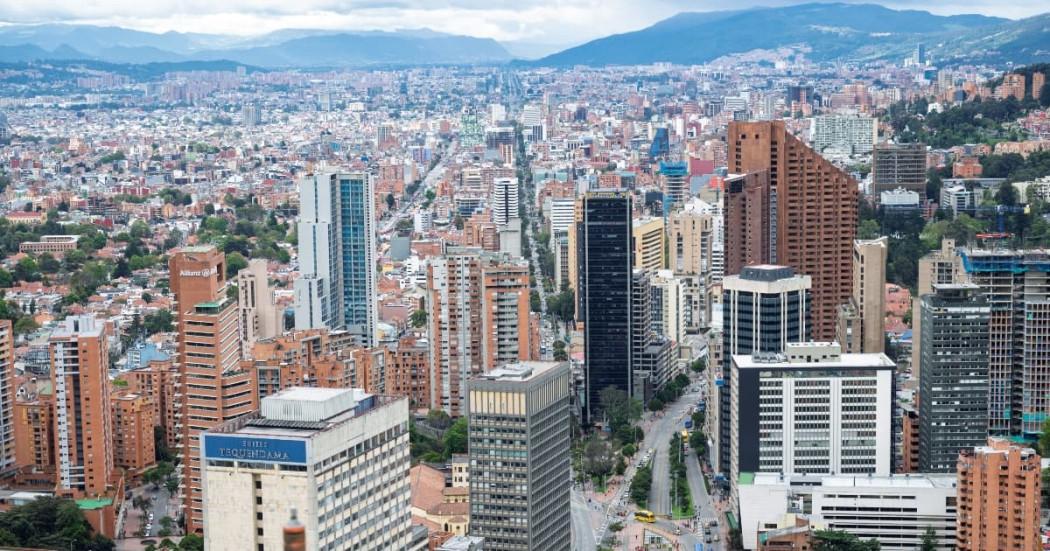 Foto panorámica de Bogotá