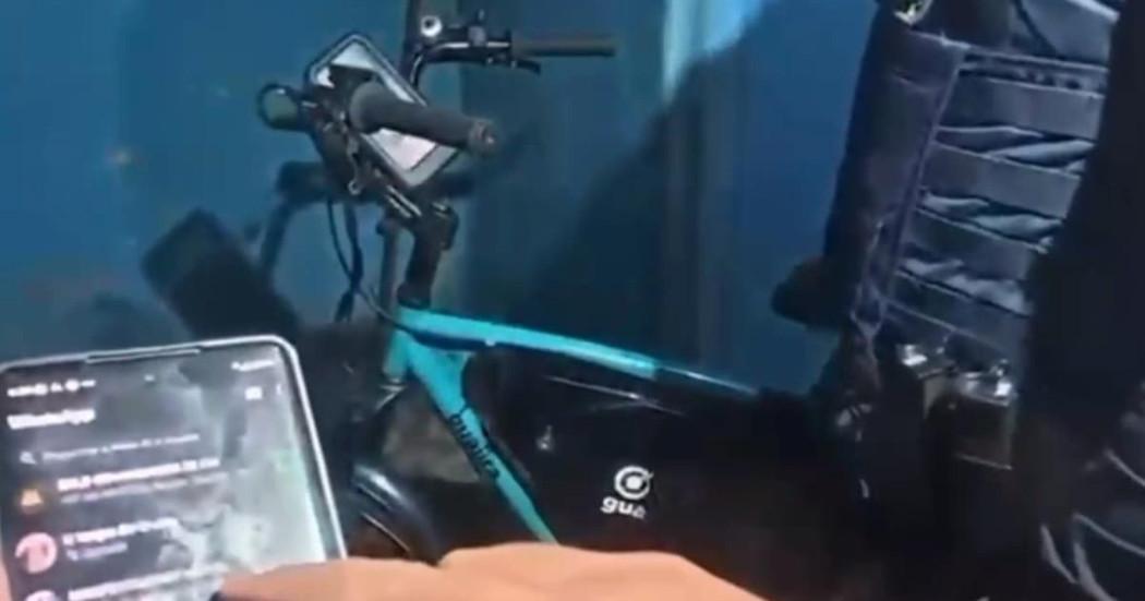 Bicicleta recuperada mediante rastreo por GPS.