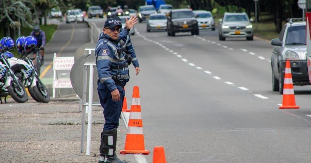 Foto de un agente de tránsito
