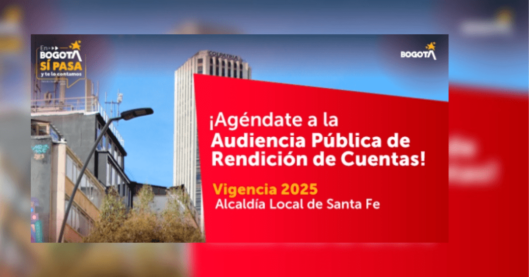 Imagen de la pieza gráfica de la Alcaldía Local de Santa Fe
