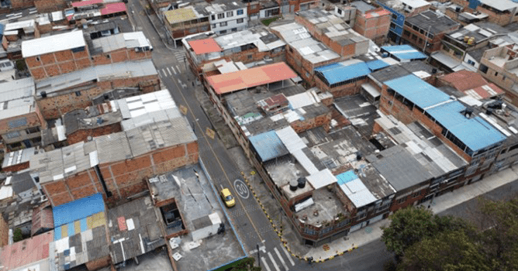 Imagen panorámica de una de las calles de Tunjuelito