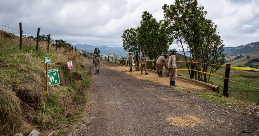Foto de frente de obra de la UMV. 