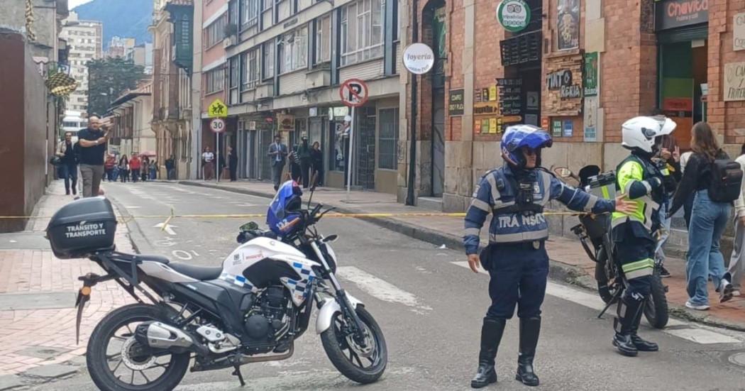 Foto de manifestaciones en Bogotá 