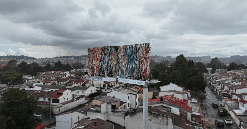 Imagen de la instalación que estará hasta el 30 de junio en la calle 172 con Autoposta Norte de Bogotá.
