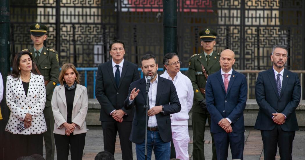 Imagen del alcalde Galán hablando