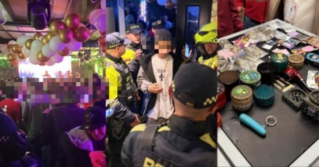 Foto del operativo a bar que permitió presencia de menores de edad en Barrios Unidos en Bogotá