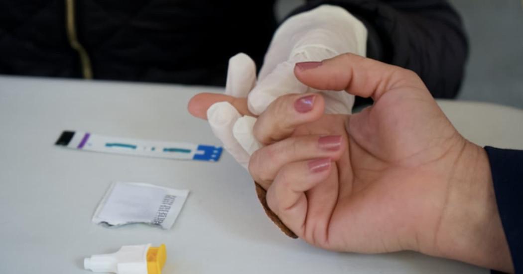 Foto de un examen en salud en Bogotá.
