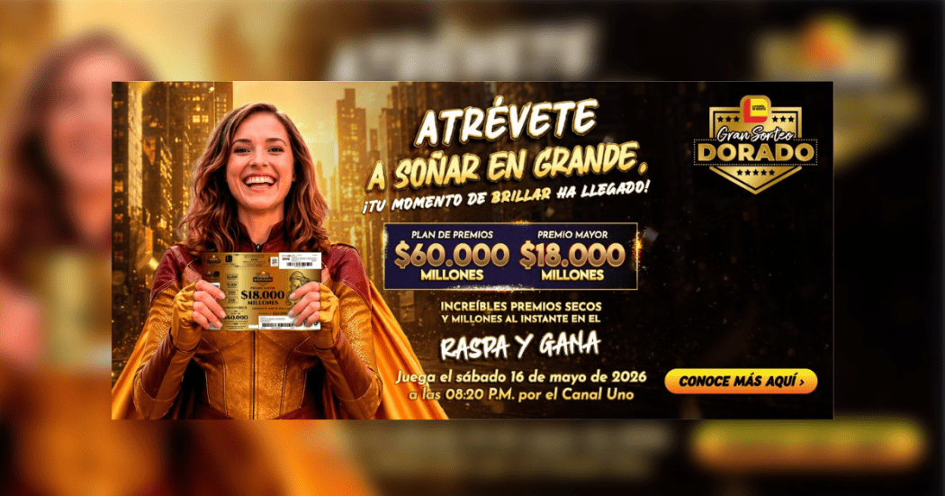 Imagen de la pieza gráfica de la Lotería de Bogotá.