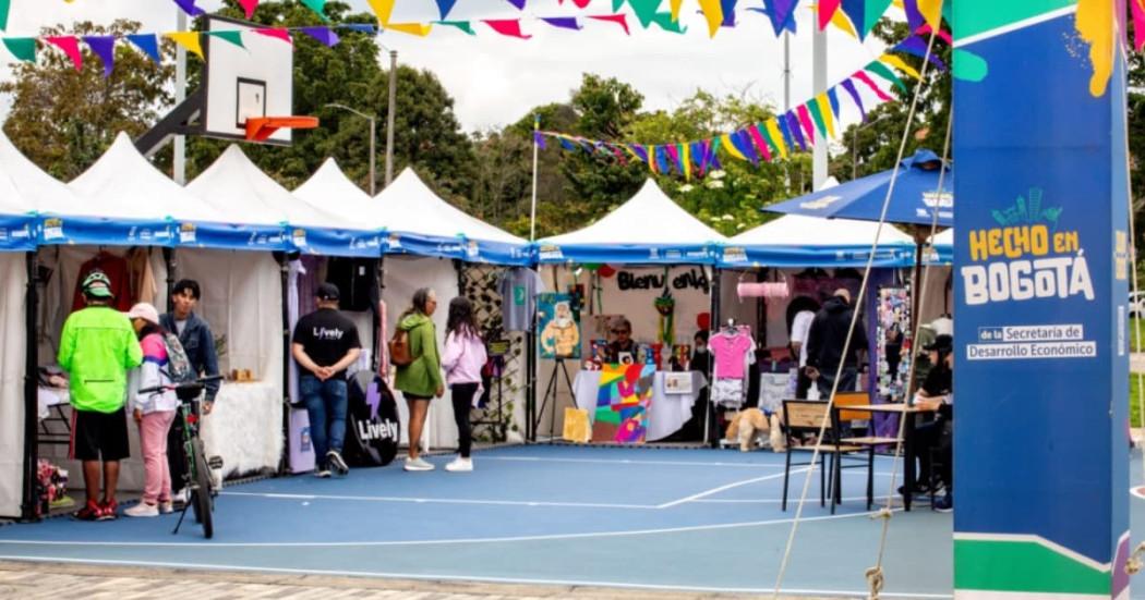 Foto de una feria de 'Hecho en Bogotá'.