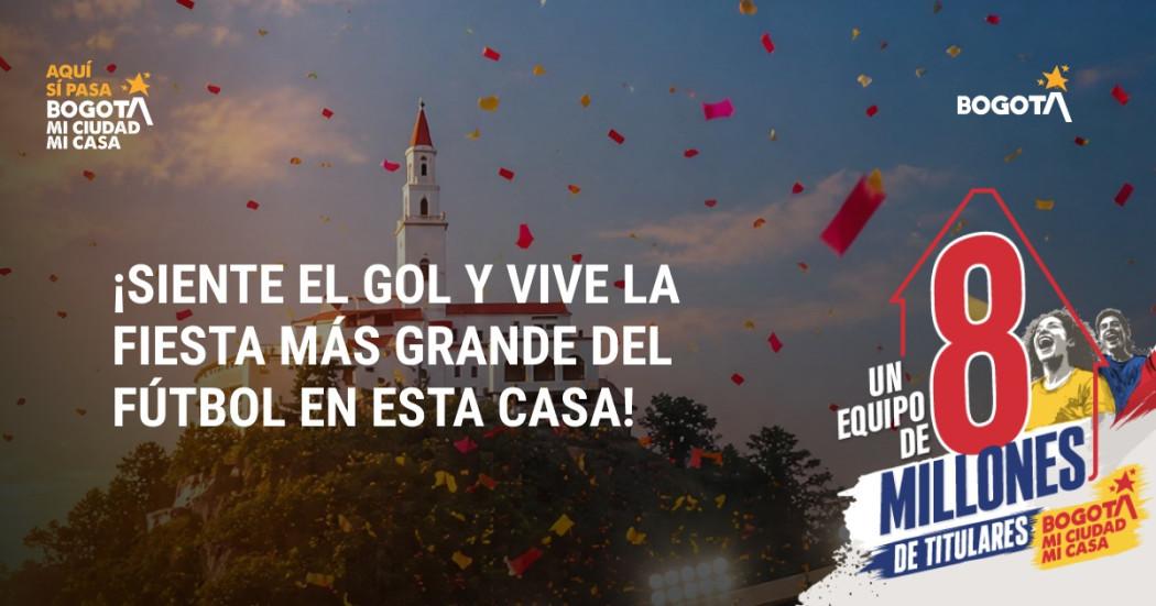 Invitación a apoyar a selección Colombia desde Bogotá