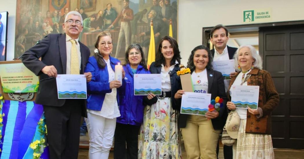 Reconocimiento a líderes ambientales de Bogotá