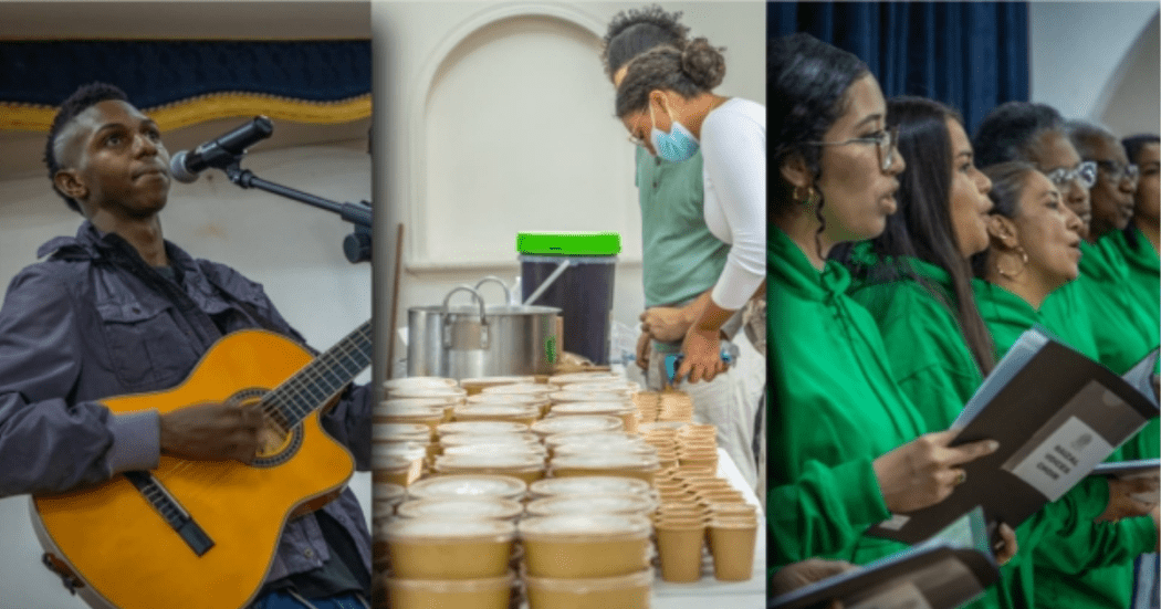 Foto de 3 ciudadanos en eventos culturales
