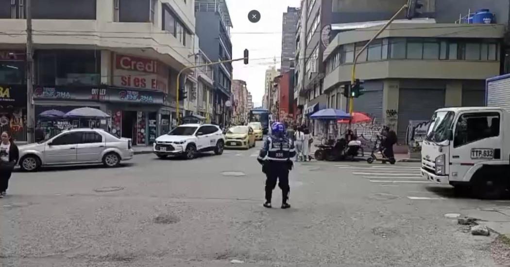 Foto de manifestaciones en Bogotá 