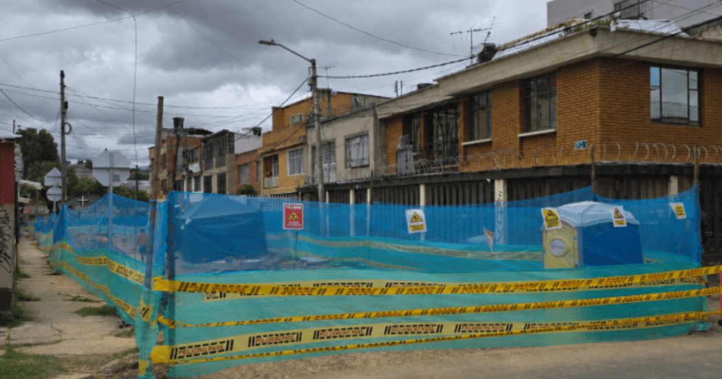 Foto de una obra en la localidad de Antonio Nariño