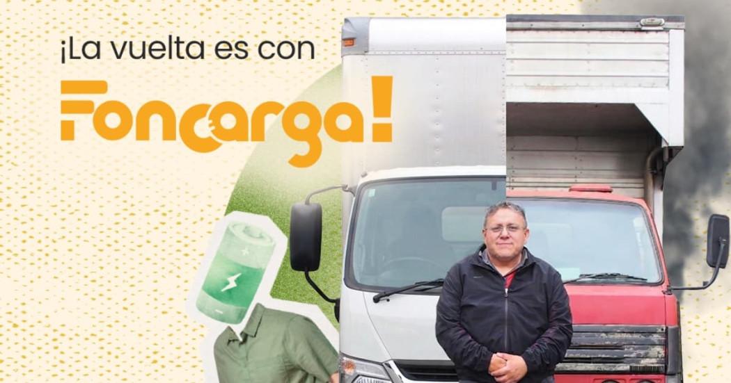 Foto de la campaña de participación de Foncarga en Bogotá.