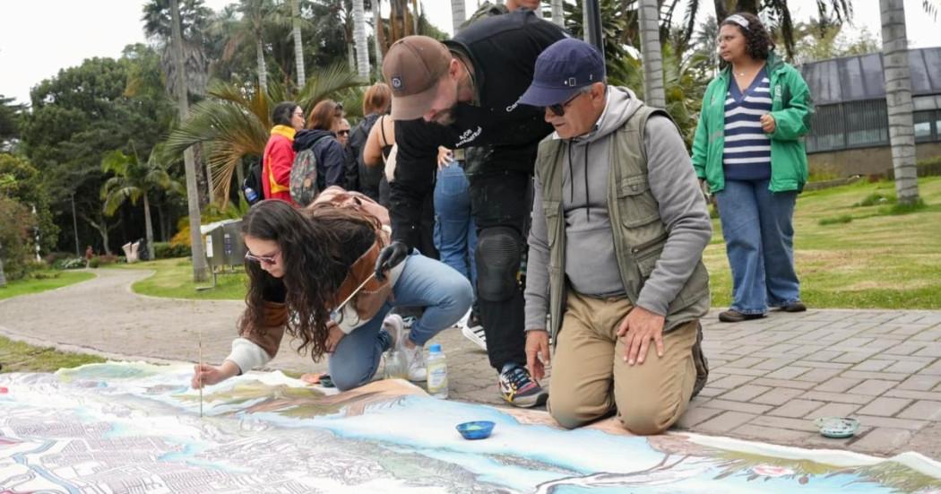personas participan en actividad de cuidado del río Bogotá