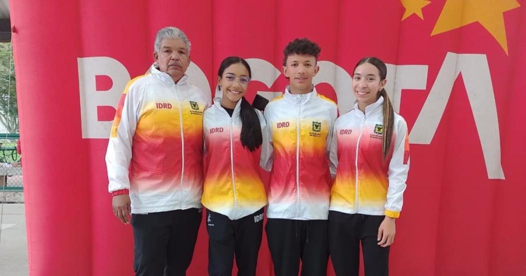 Miembros del Equipo Bogotá integrantes de la delegación colombiana en la XVII Copa Internacional de Patinaje de Carreras