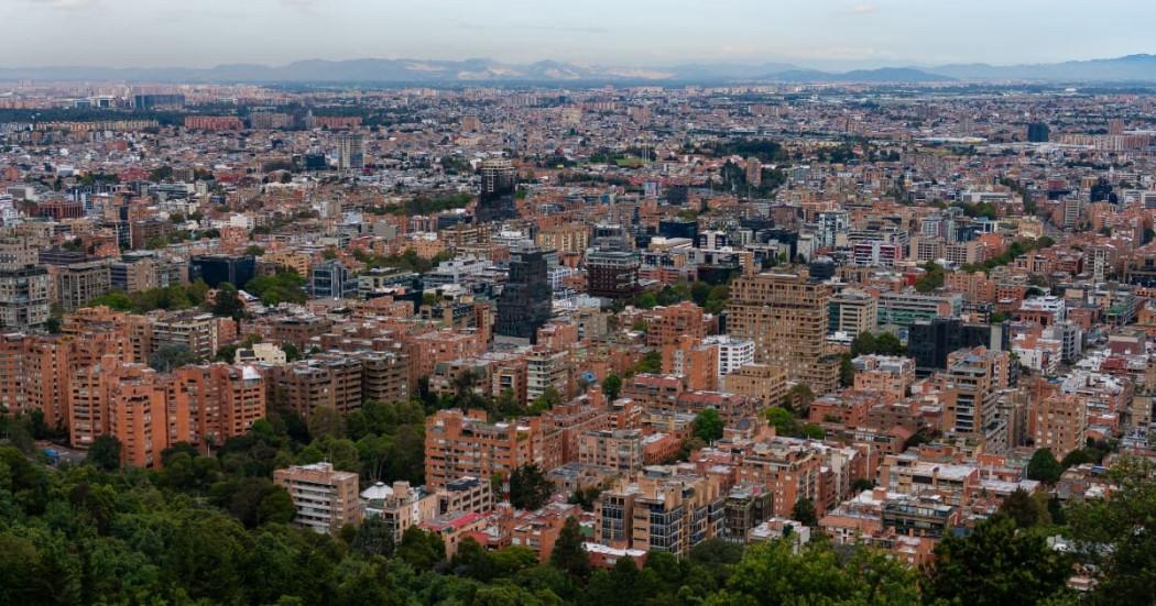 Foto panorámica de Bogotá.
