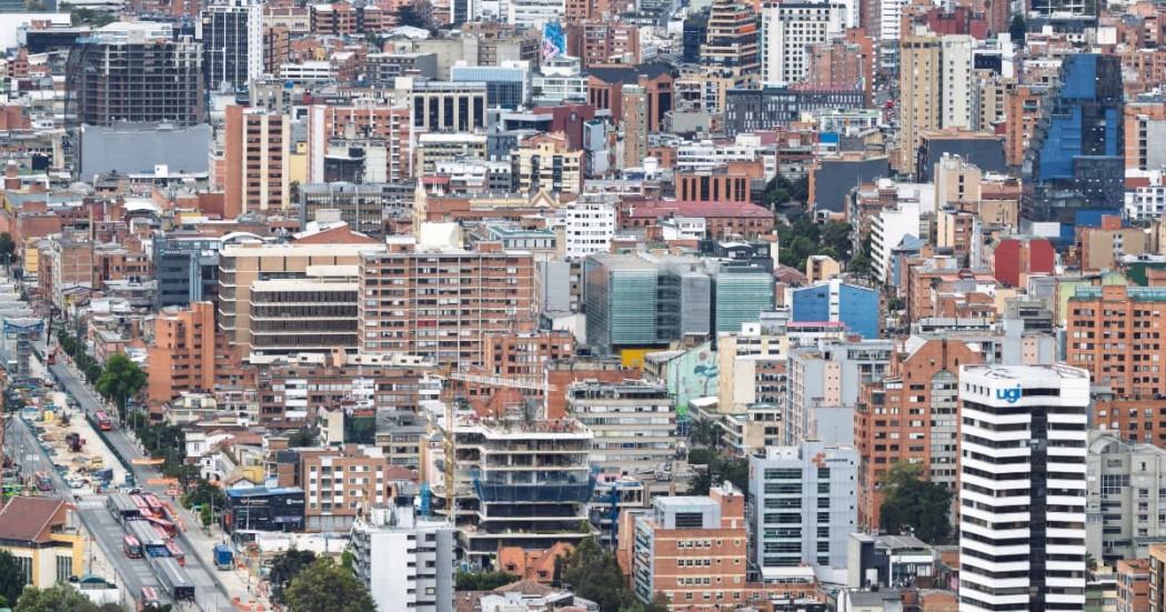 Foto panorámica de Bogotá.