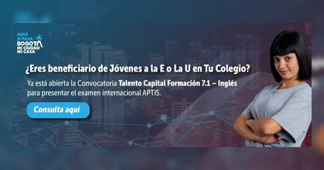 Imagen gráfica relacionada con la convocatoria Talento Capital Formación 7.1.
