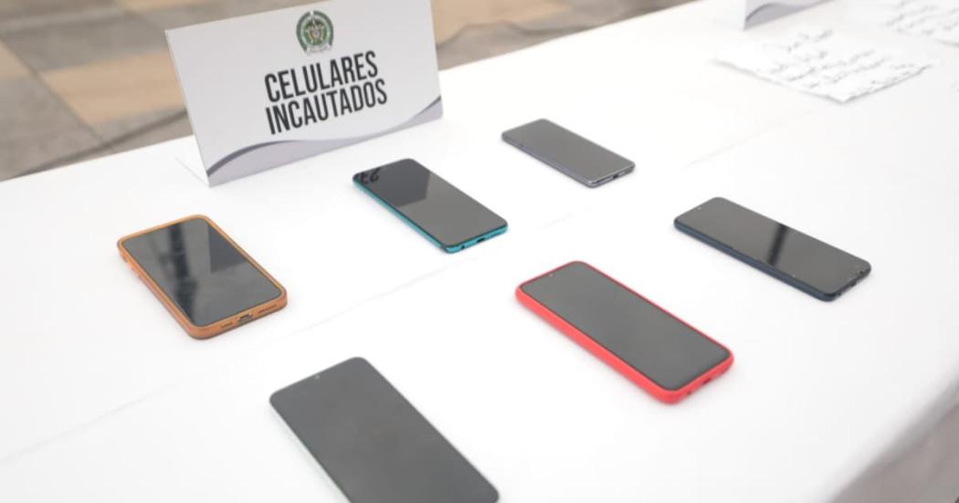 Celulares incautados