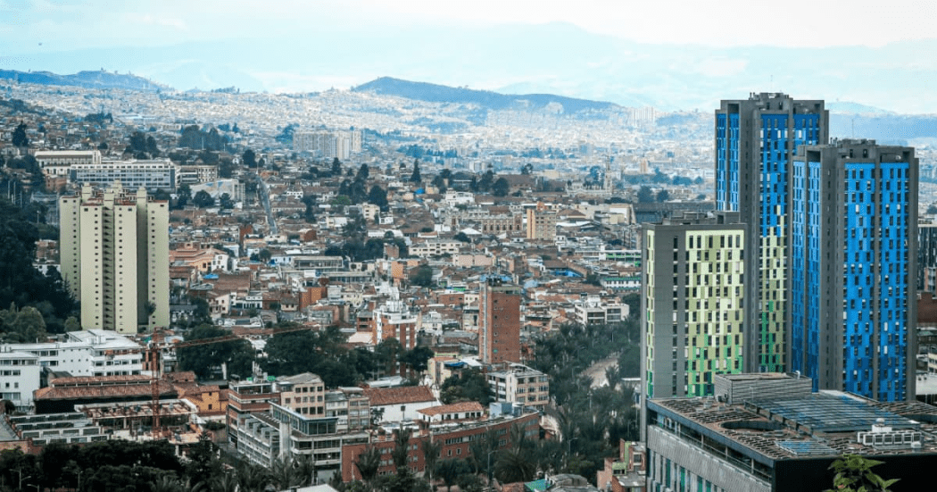 Foto panorámica de Bogotá