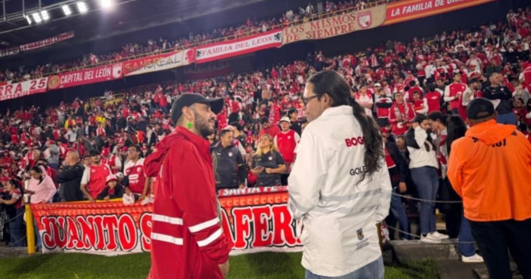 Gestoras y gestores distritales en el estadio El Campín