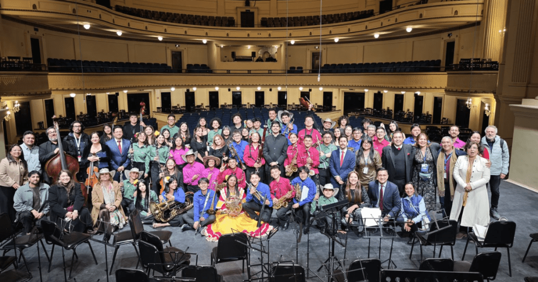 Foto de una orquesta de Bogotá