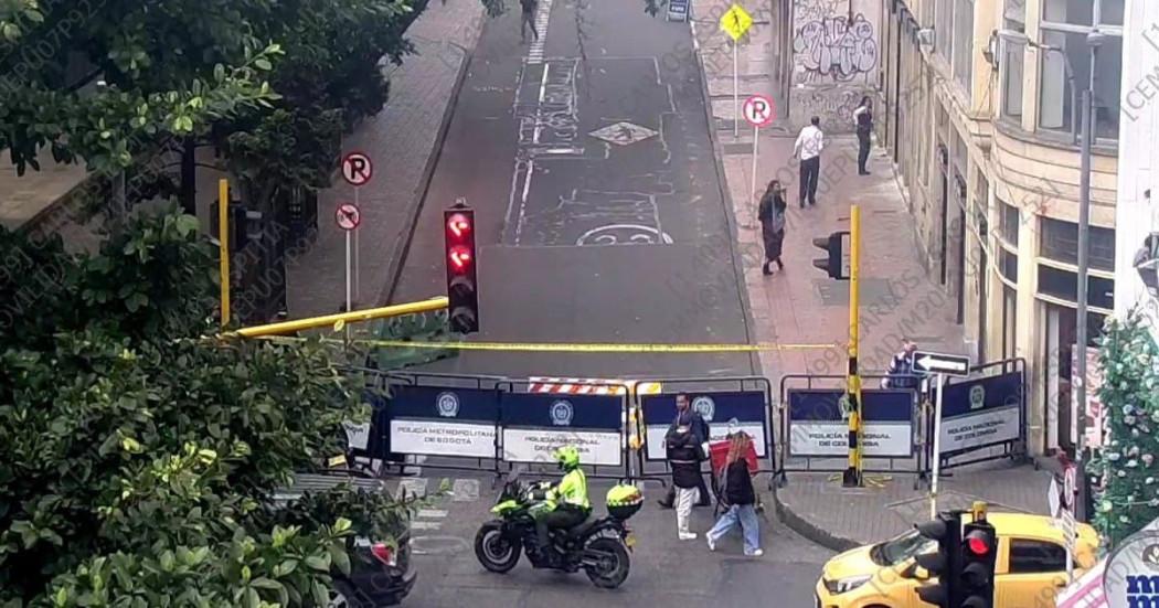 Foto de manifestaciones en Bogotá 