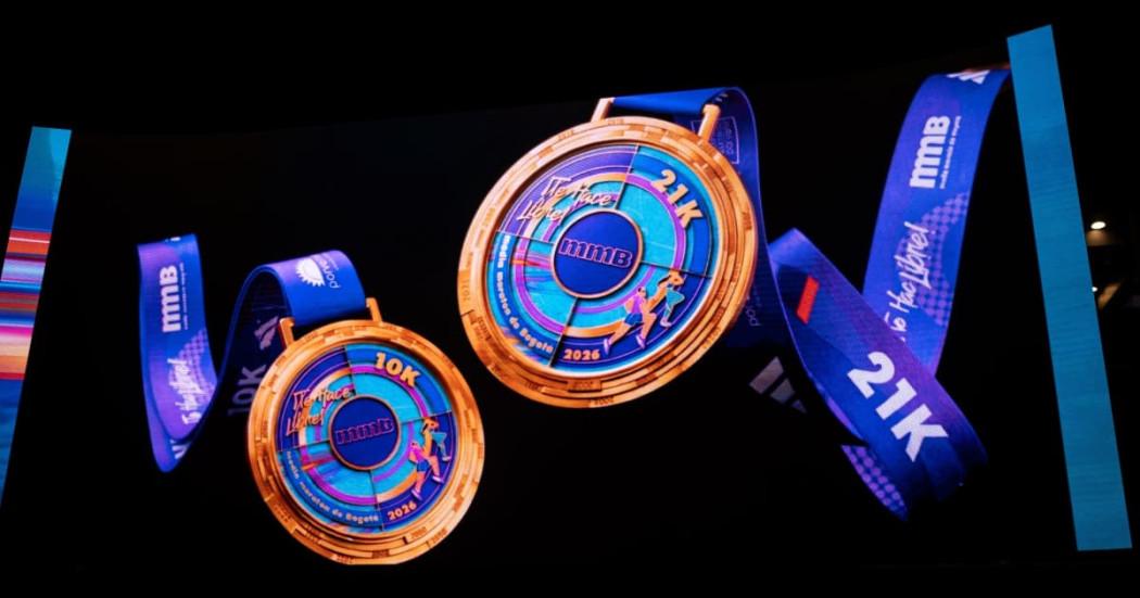 Medallas oficiales de la Media Maratón de Bogotá 2026