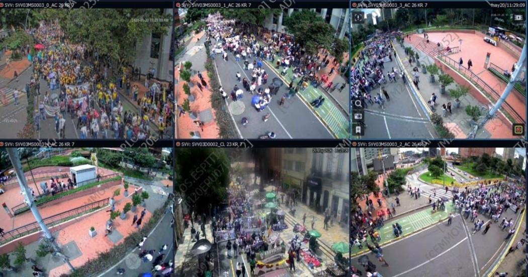 Foto de marchas en Bogotá
