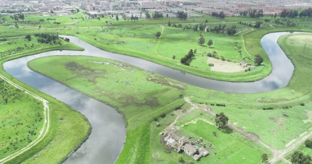 Foto panorámica del río Bogotá