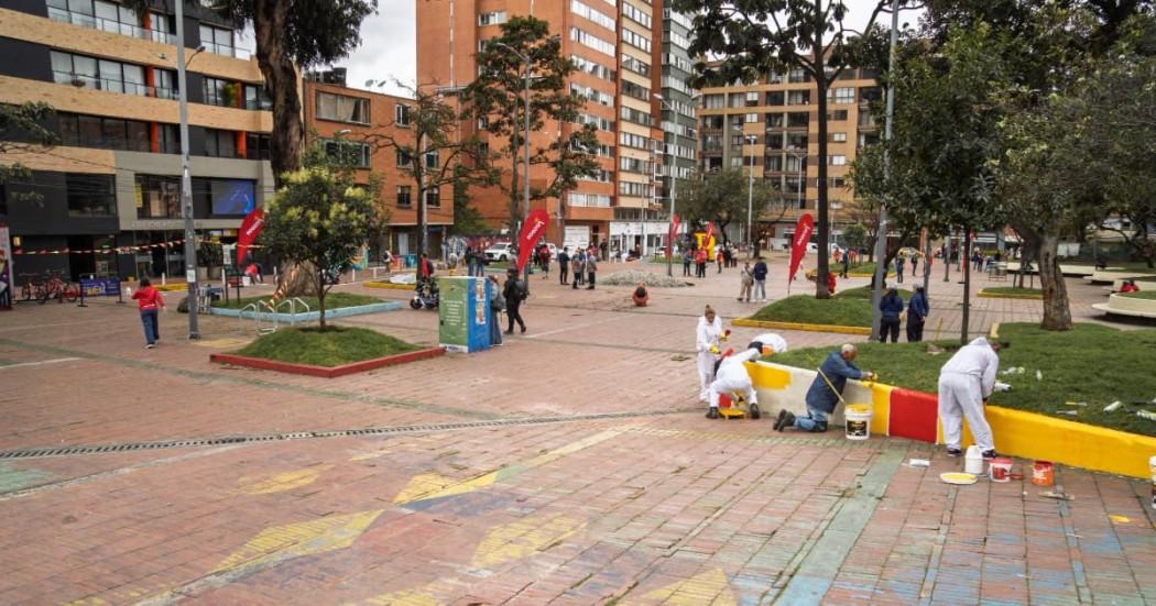 embellecimiento parque de los Hippies en Chapinero