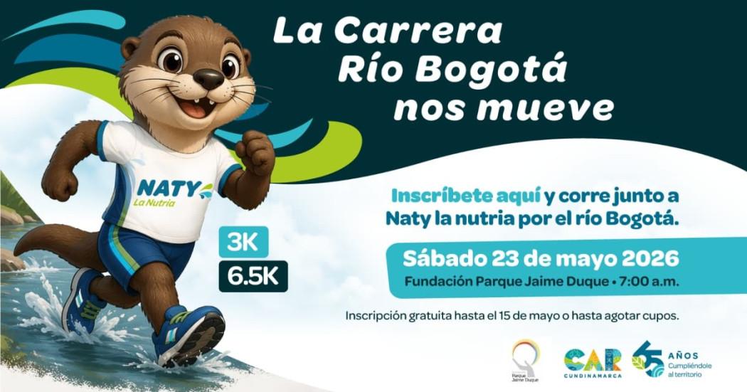 Imanen de la publicidad Carrera Río Bogotá.