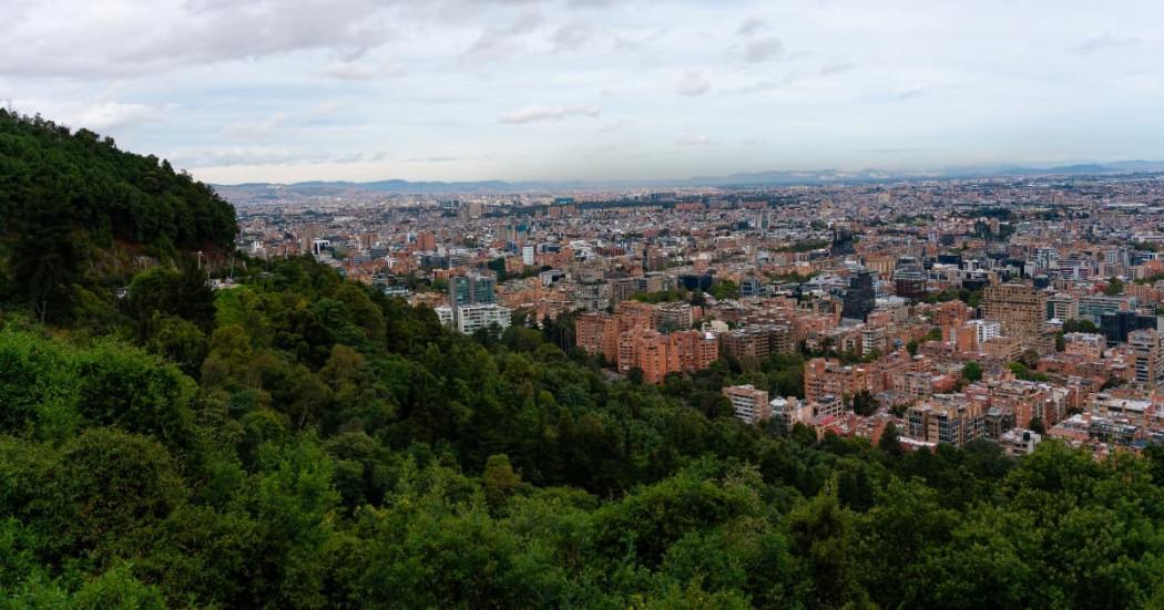 Foto panorámica de Bogotá