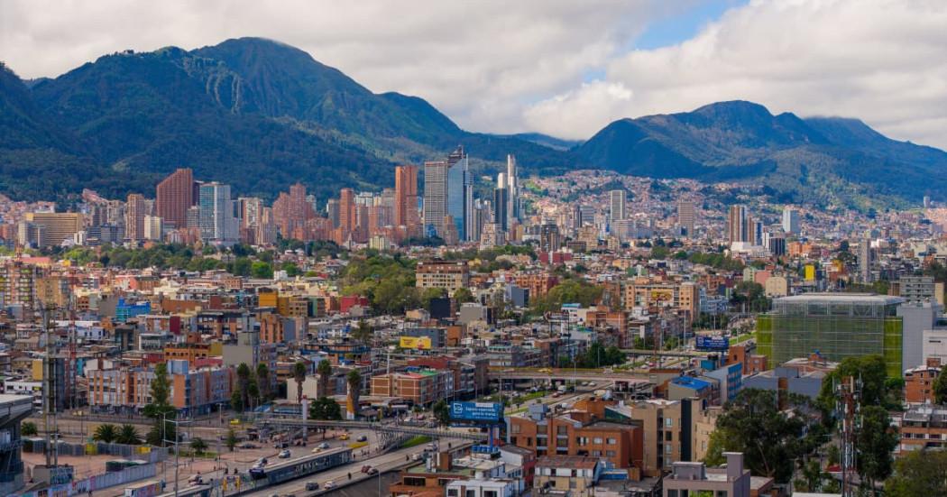 Foto panorámica de Bogotá.