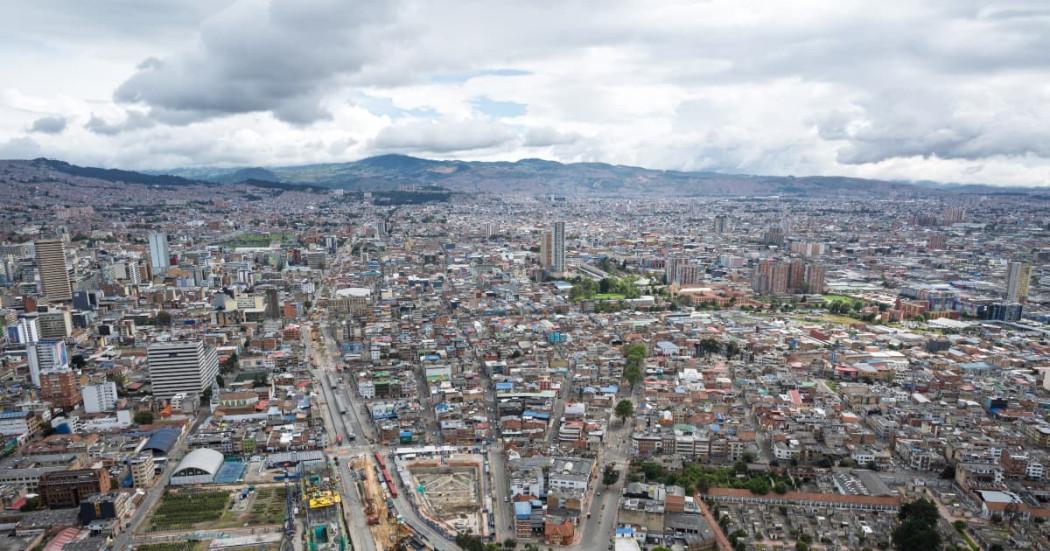 Foto panorámica de Bogotá.