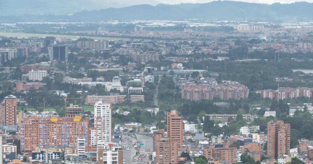 Foto panorámica de Bogotá