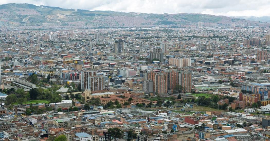 Foto panorámica de Bogotá