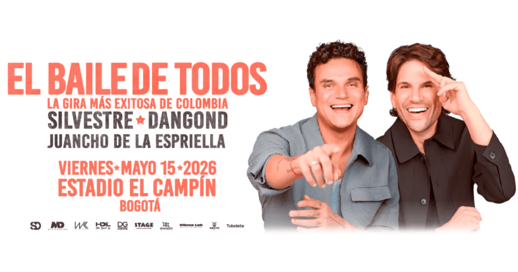 Imagen del cartel promocional del concierto de Silvestre en Bogotá.