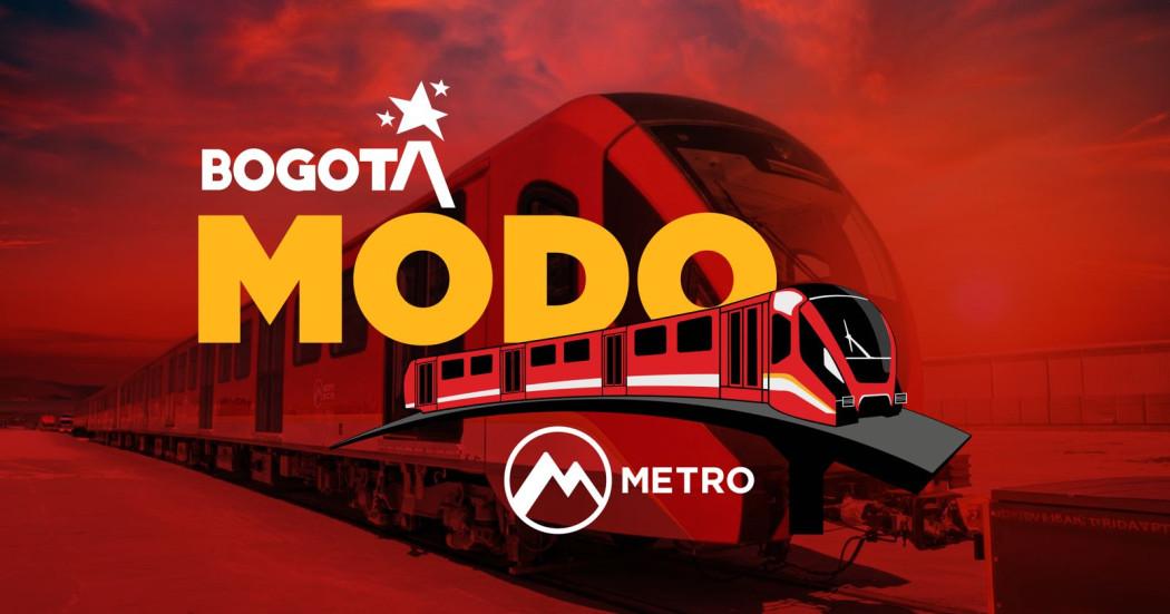 Pieza gráfica Bogotá Modo Metro
