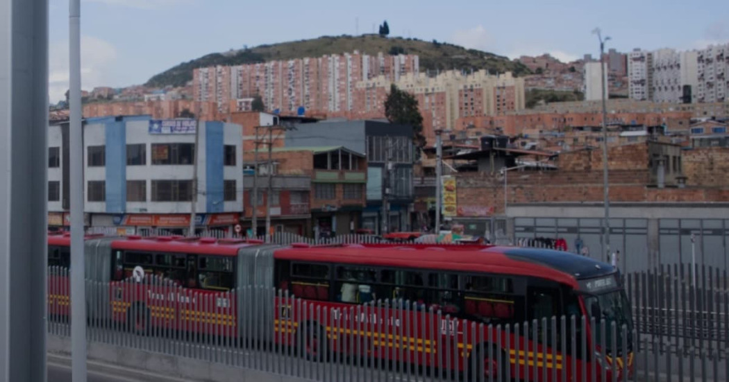 Foto de troncal Caracas Sur de TransMilenio