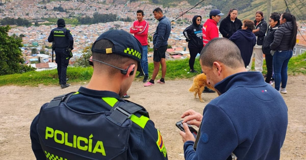 Foto del recorrido de seguridad y gobierno en la UPZ Danubio al sur de Bogotá.