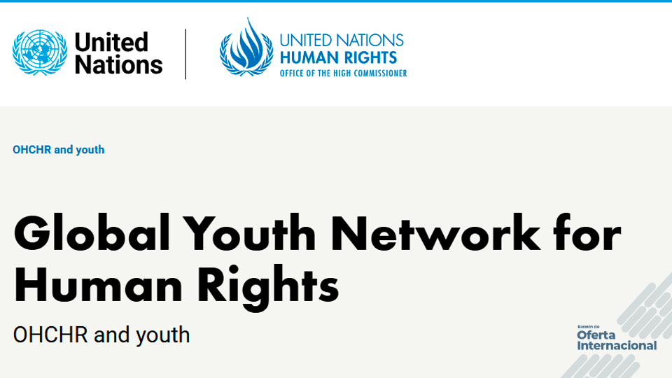 Jóvenes participando en una red internacional de derechos humanos