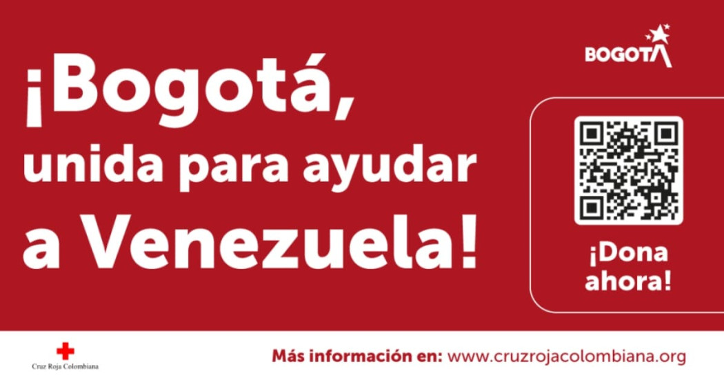 Imagen de apoyo y donaciones a la población en Venezuela tras terremoto.