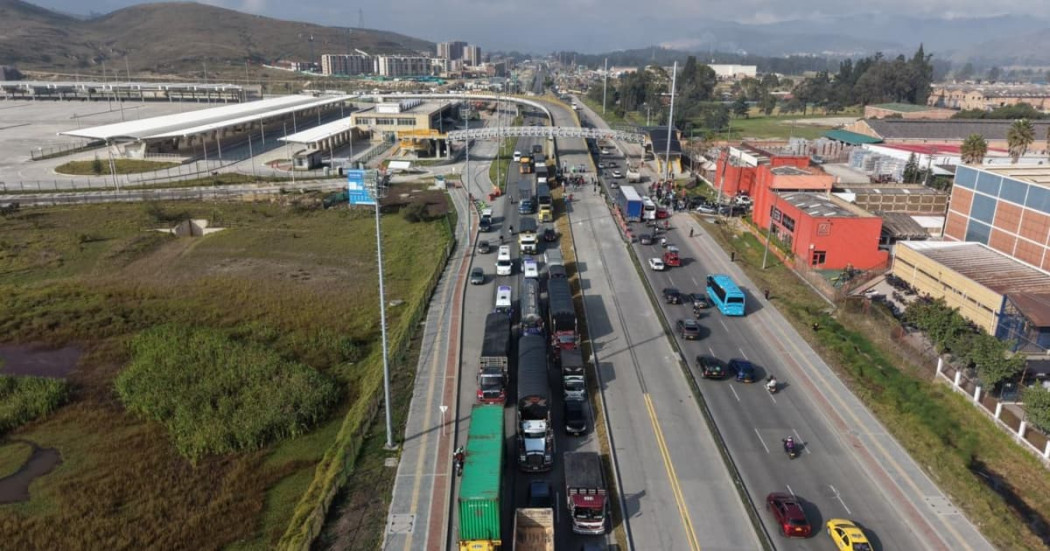 Foto de la autopista Sur en Soacha.