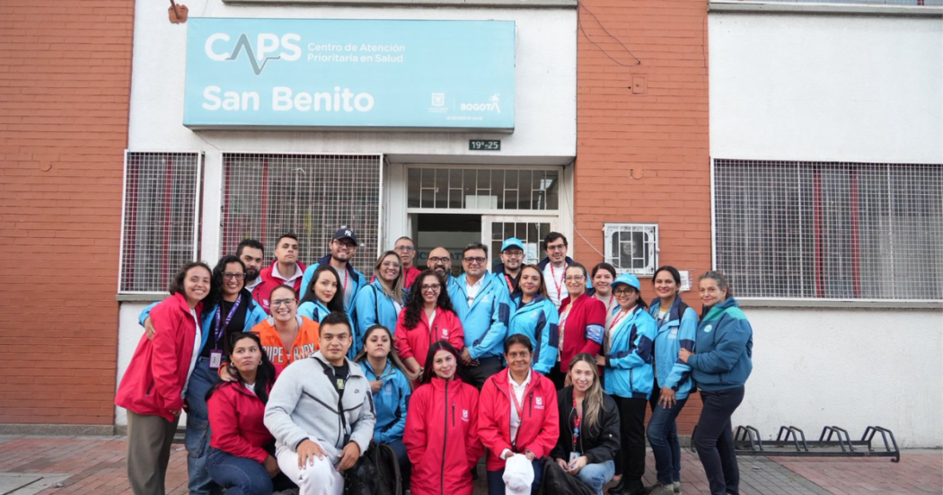 Foto de funcionarios del sector salud 