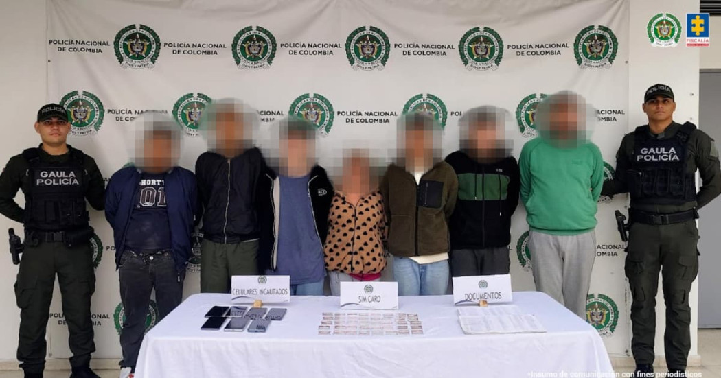 Siete de los ocho capturados.