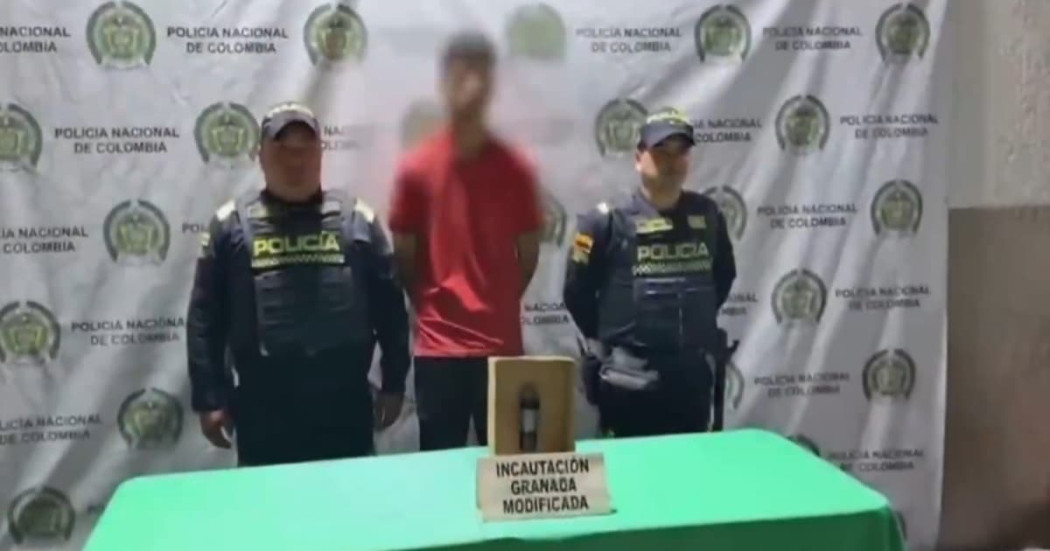 Foto de menor hallado con una granada