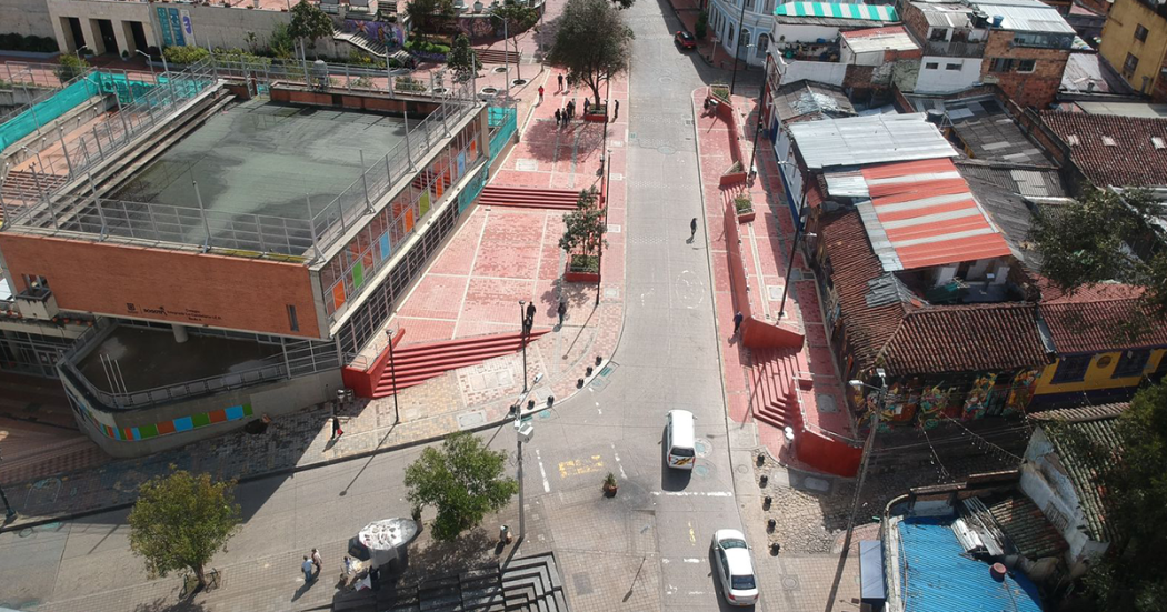 Imagen aérea de una de las calles de La Candelaria